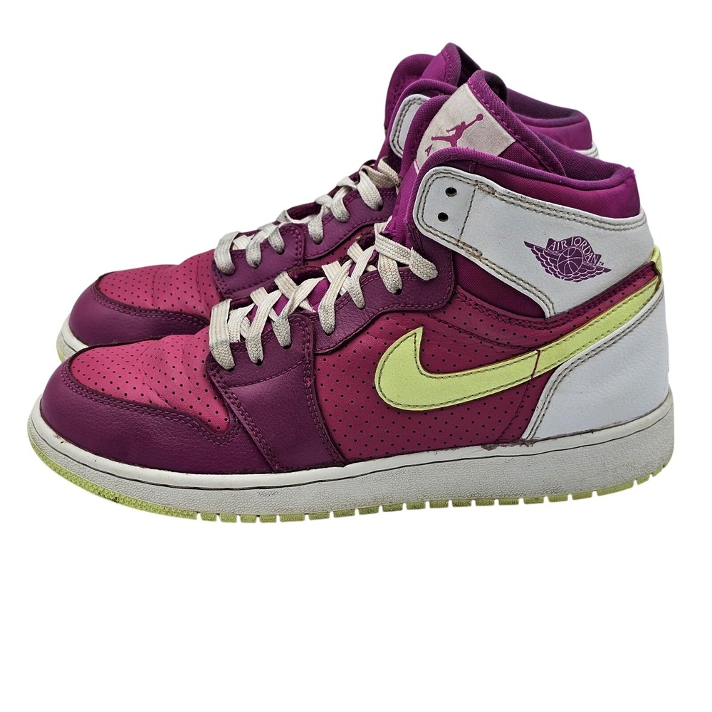 Jordan Air Jordan 1 Retro High Youth 6Y Pink Citrus White 332148-509 Sneakers